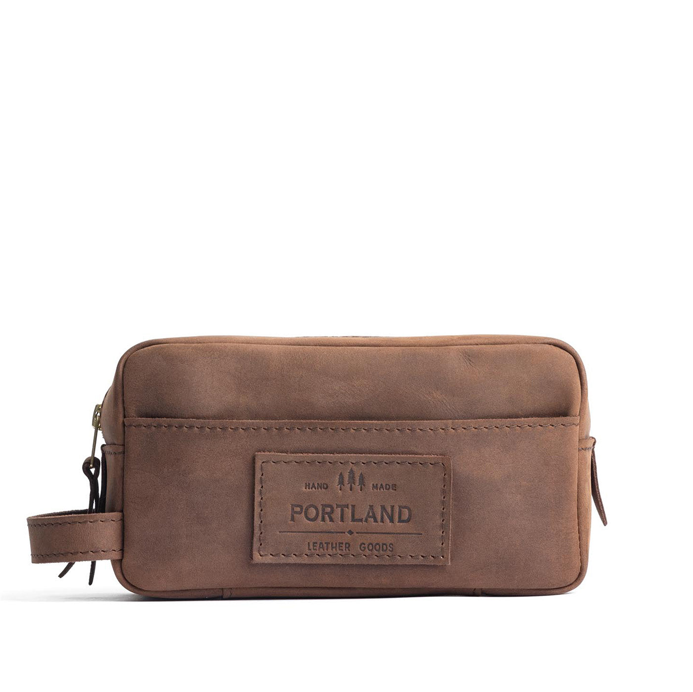 Box Canyon | Large rectangular leather dopp kit