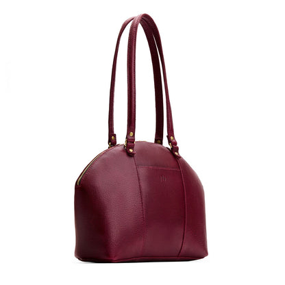 Cabernet*Large | A half circle crossbody bag with handles and removable crossbody strap