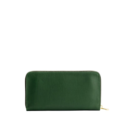 Aruba | Large accordion leather wallet with zipper closed