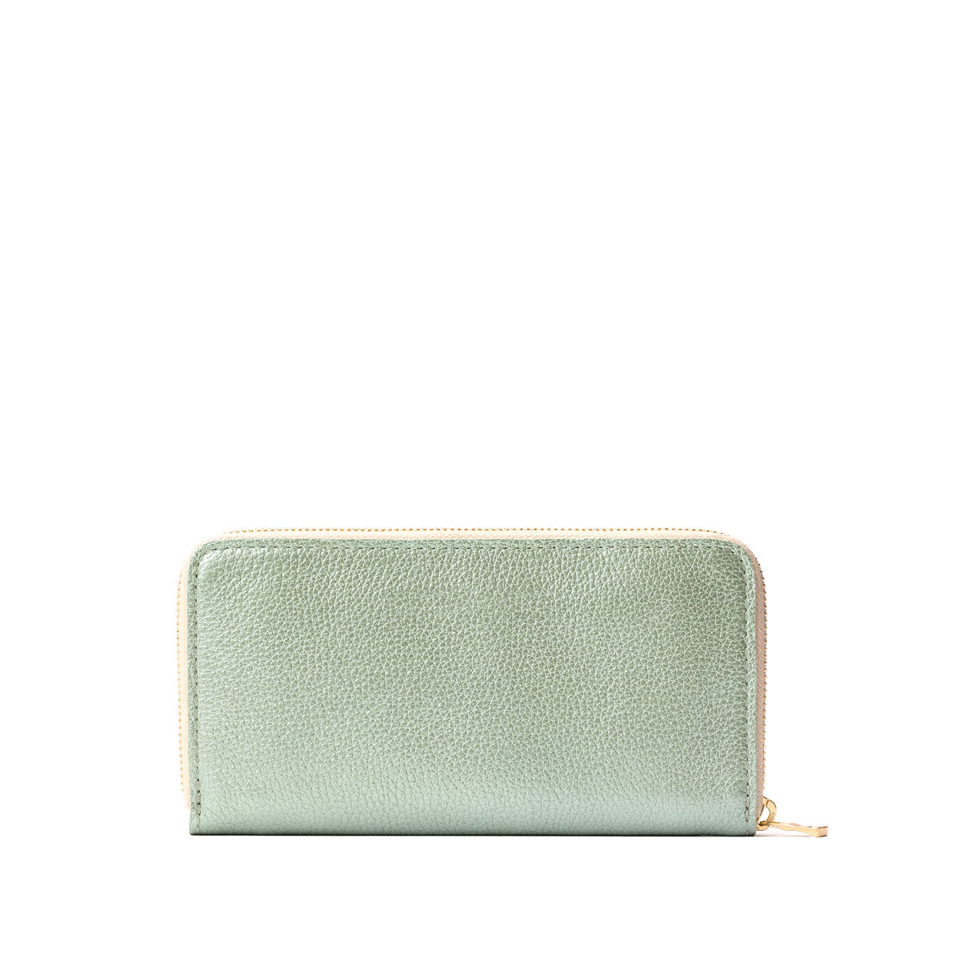 Beetle | Large accordion leather wallet with zipper closed