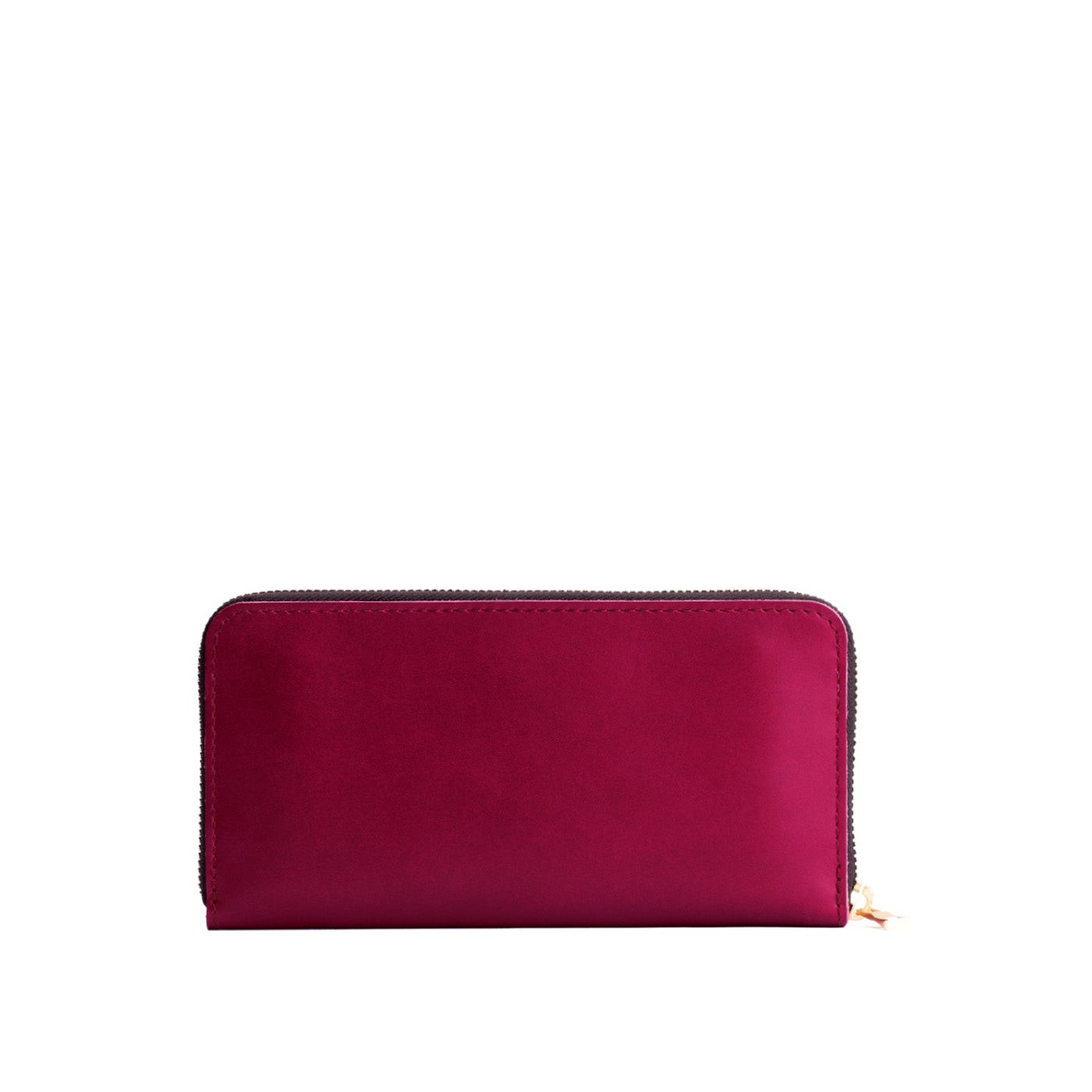 Berry Good | Large accordion leather wallet with zipper closed