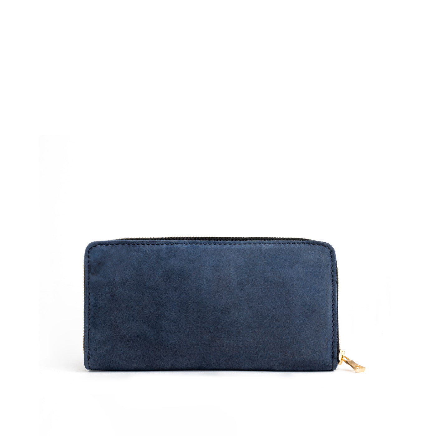 Deep Water | Large accordion leather wallet with zipper closed