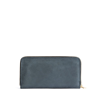 Storm | Large accordion leather wallet with zipper closed