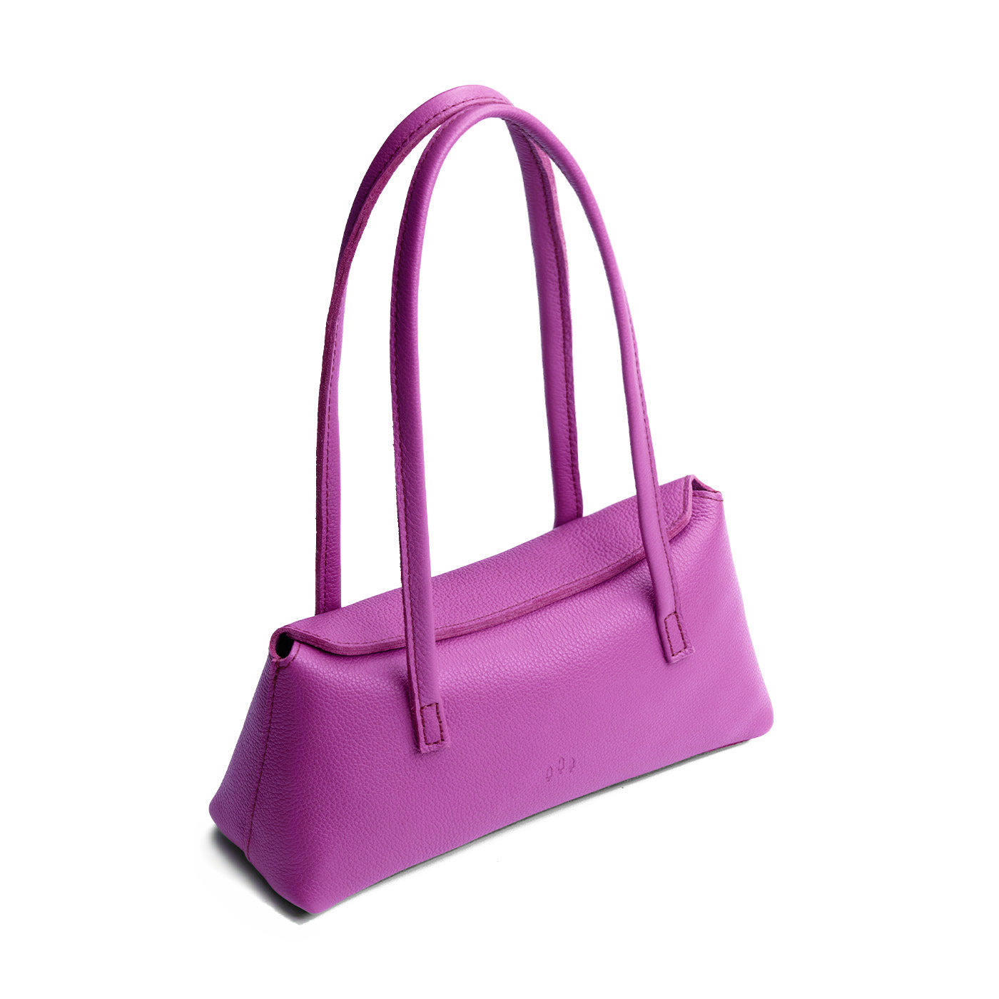 Cattleya | Leather bowler bag with magnetic closure
