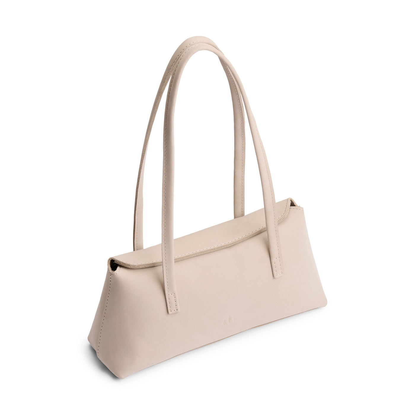 Dragon Bone | Leather bowler bag with magnetic closure against a white background