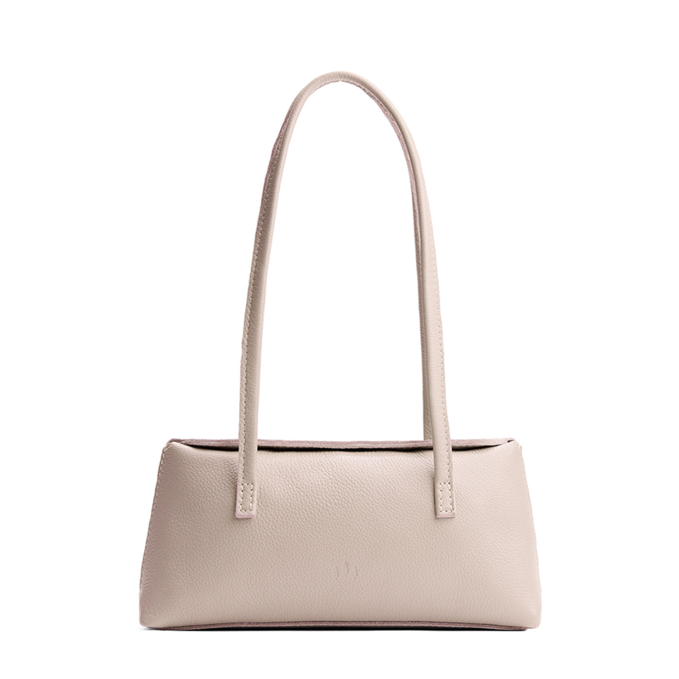 Oatmilk | Leather bowler bag with magnetic closure