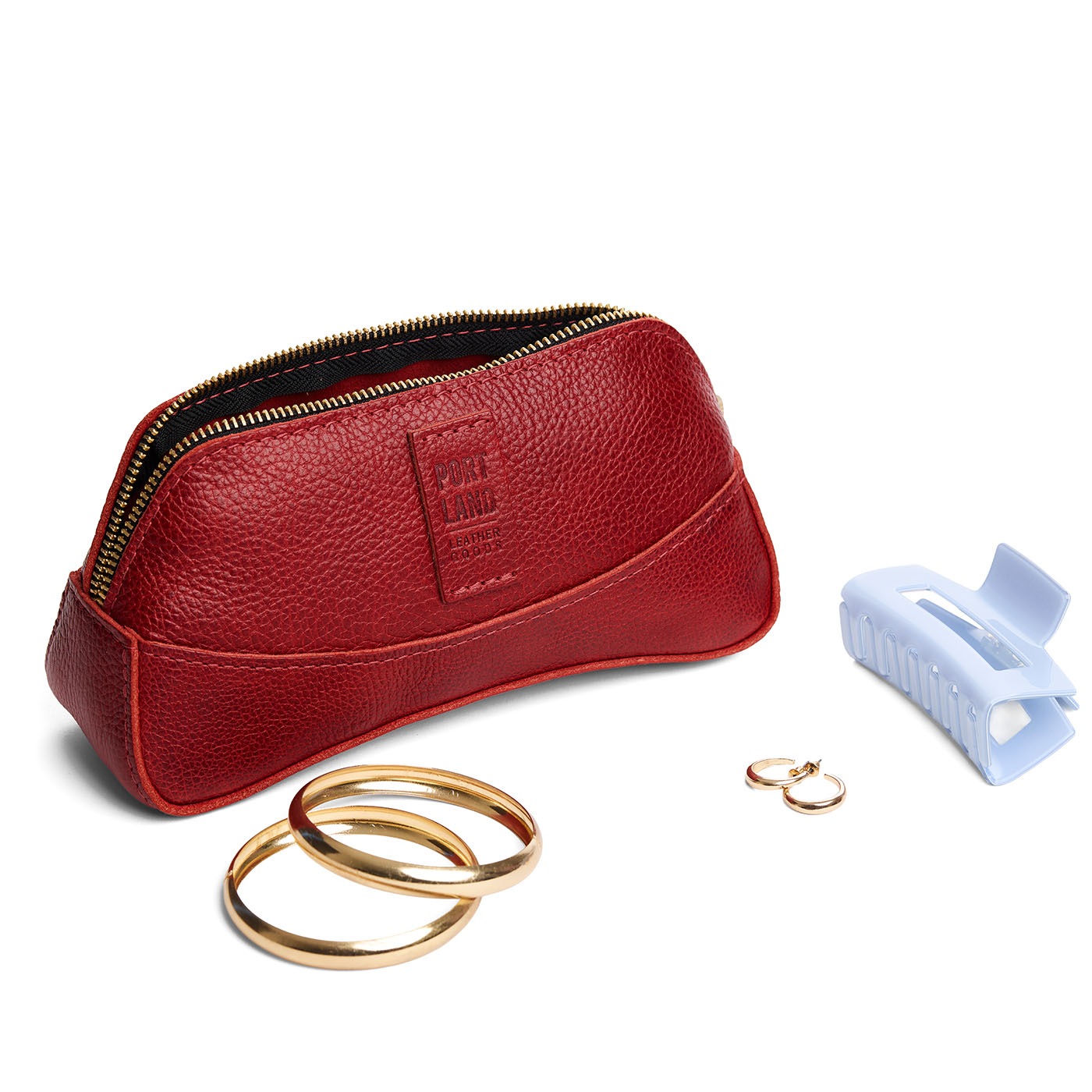Chili Red | handmade accessory makeup bag pouch
