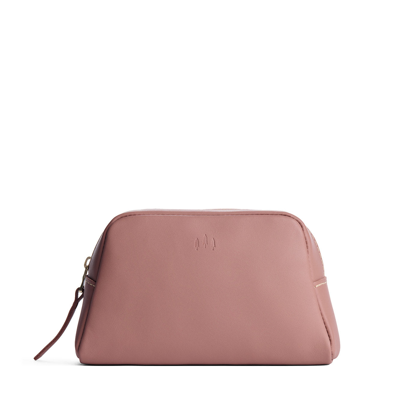 Sunkissed | Trapezoid pouch with leather zipper pull