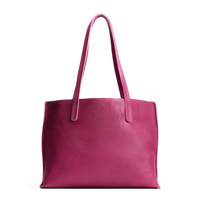 Cosmo*Medium | Leather tote bag with interior snap key loop