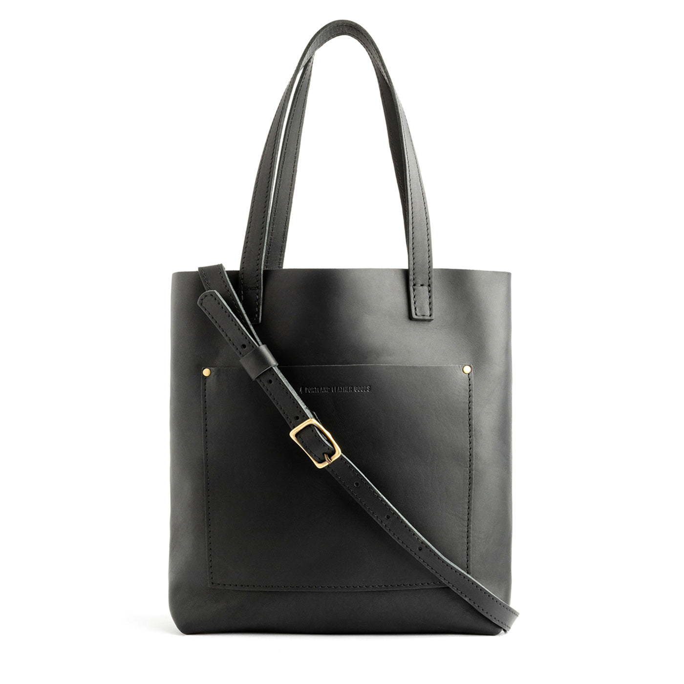 Black*Classic | Medium Tote with dual shoulder straps and crossbody strap Zipper