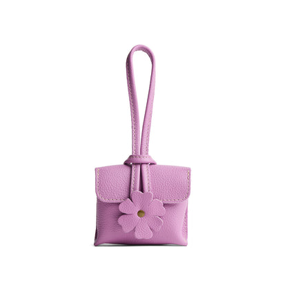 Calla Lily | Wristlet pouch with loop strap and a flower design