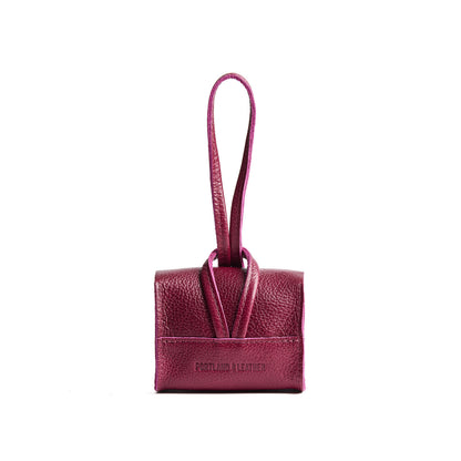 Orchid | Wristlet pouch with loop strap and a flower design