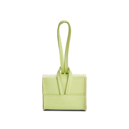 Shadow Lime | Wristlet pouch with loop strap and a flower design