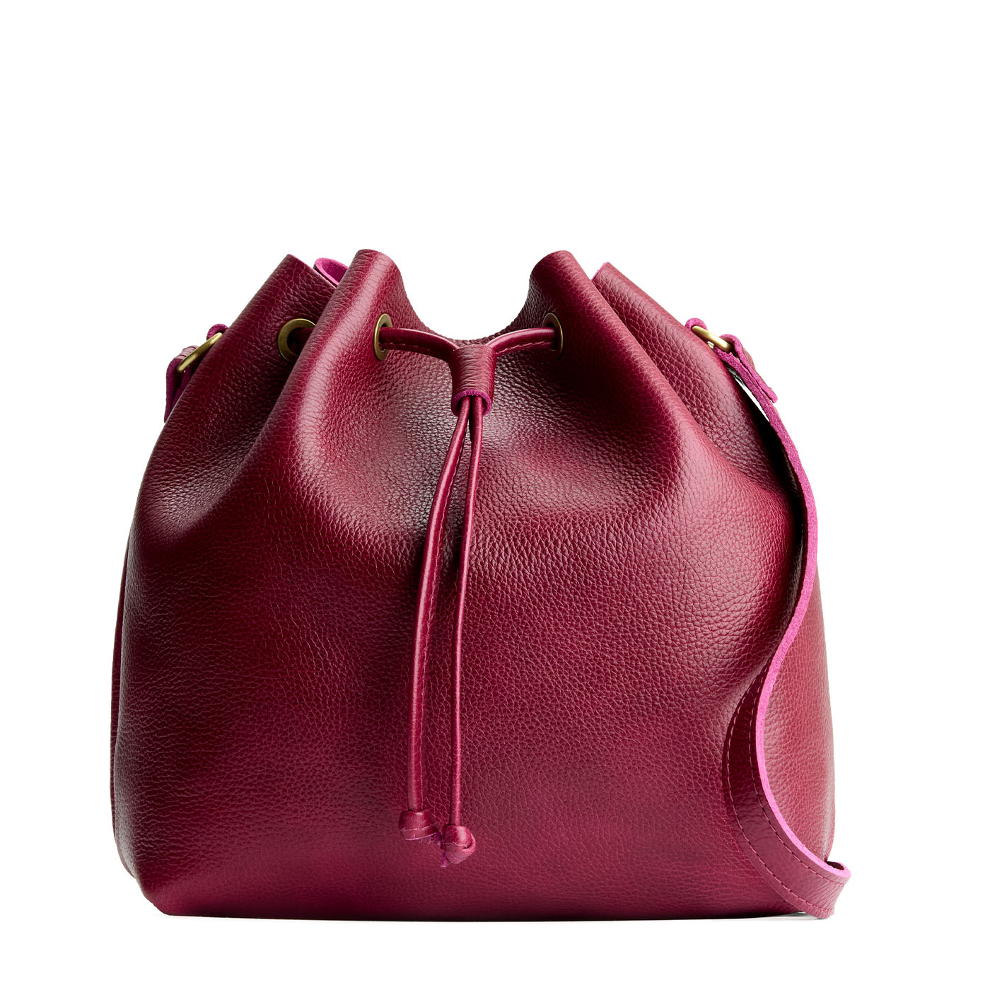 Orchid*Large | Slouchy crossbody bag with leather drawstring closure