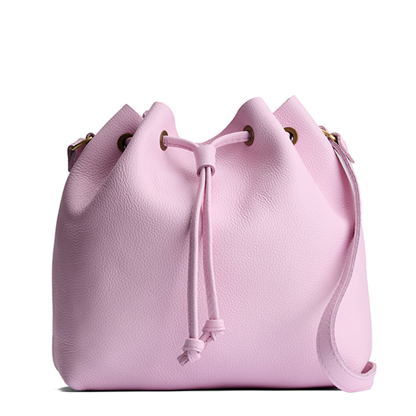Pinkaboo*Large | Slouchy crossbody bag with leather drawstring closure