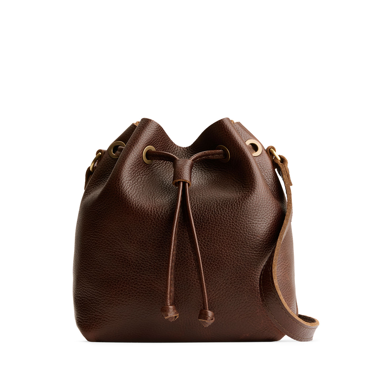 Coldbrew*Small | Slouchy crossbody bag with leather drawstring closure