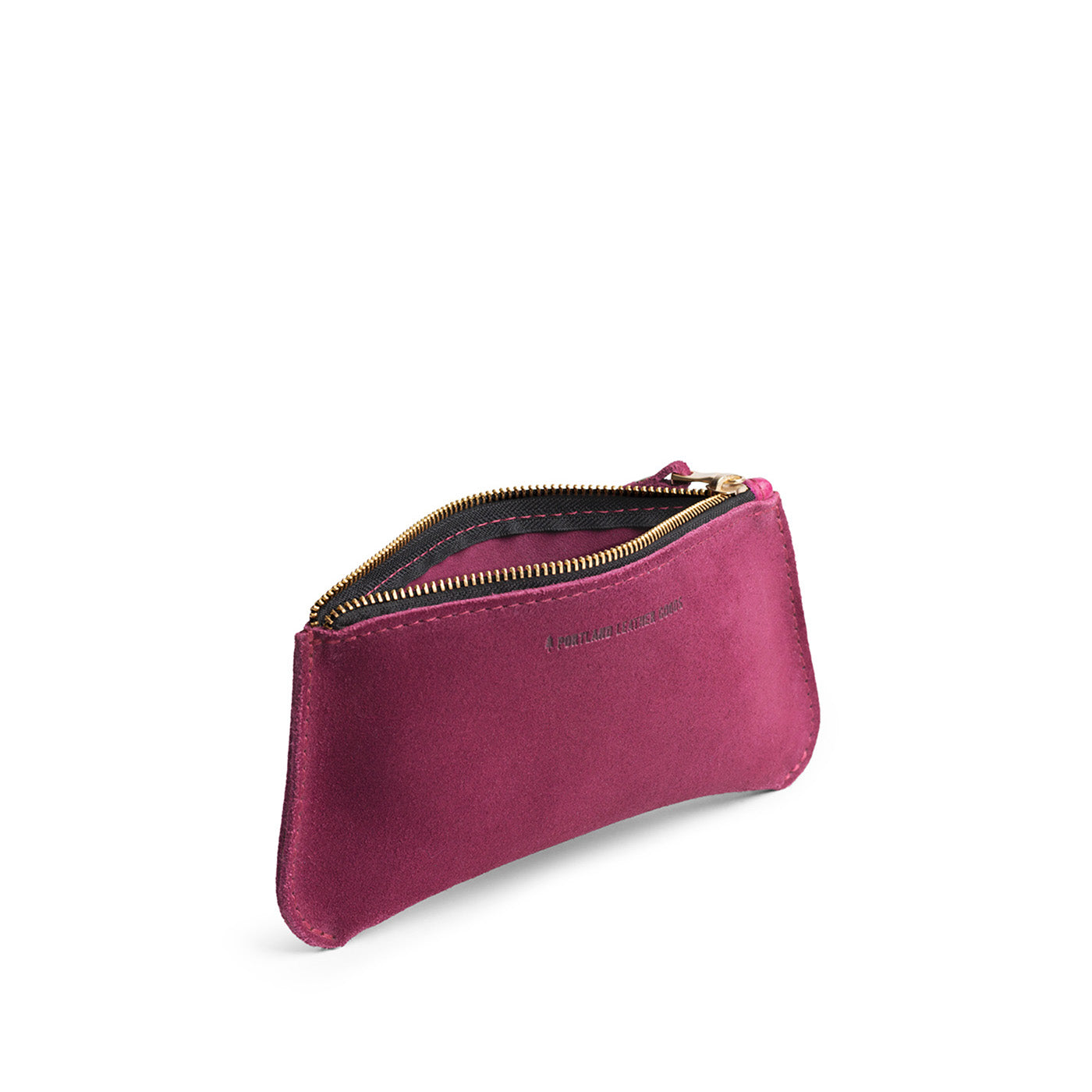 Superbloom*Large | Small pouch with a top zipper and unique curved bottom