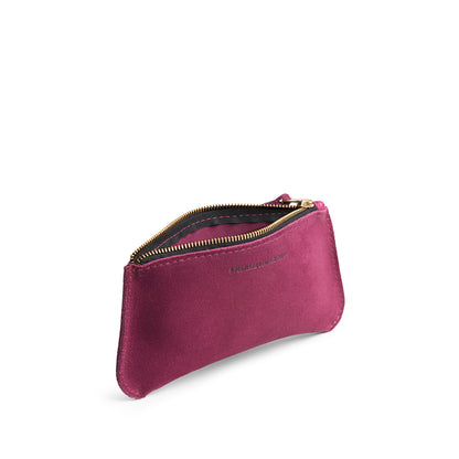 Superbloom*Large | Small pouch with a top zipper and unique curved bottom
