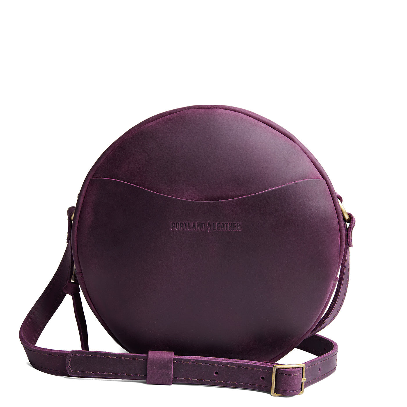 Larkspur*Large | Circle shaped crossbody bag with top zipper