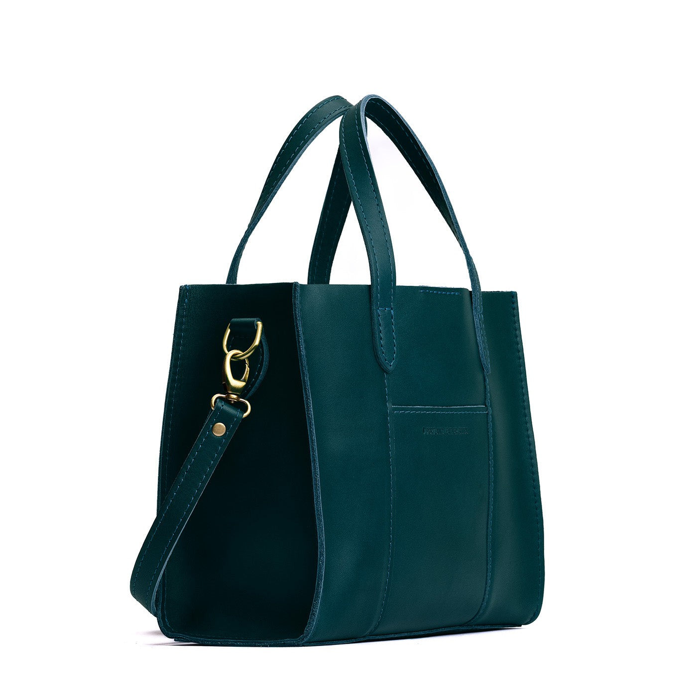 Harbor | Structured mid-size tote bag with overlapping panels and crossbody strap