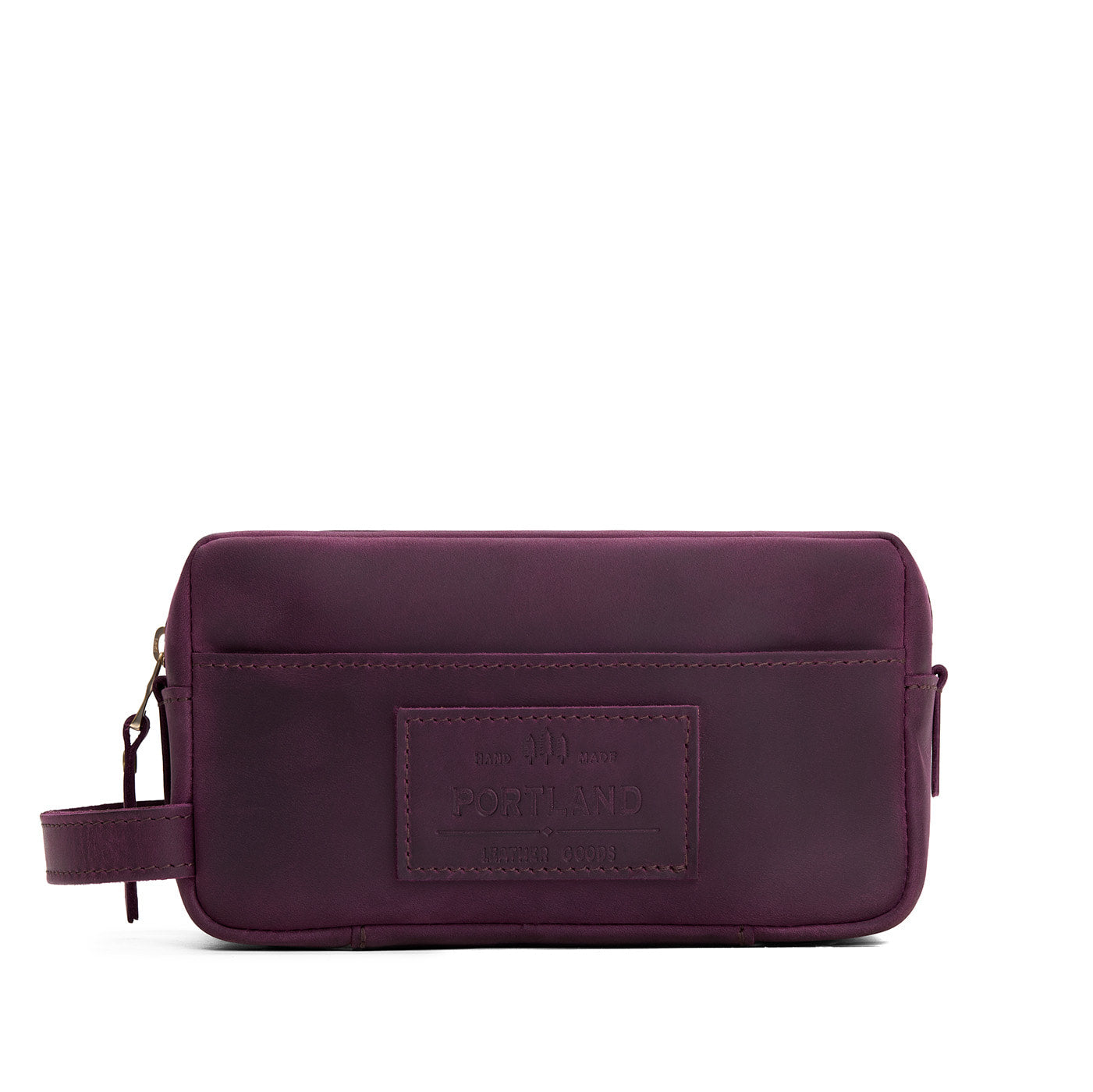 Larkspur | Large rectangular leather dopp kit
