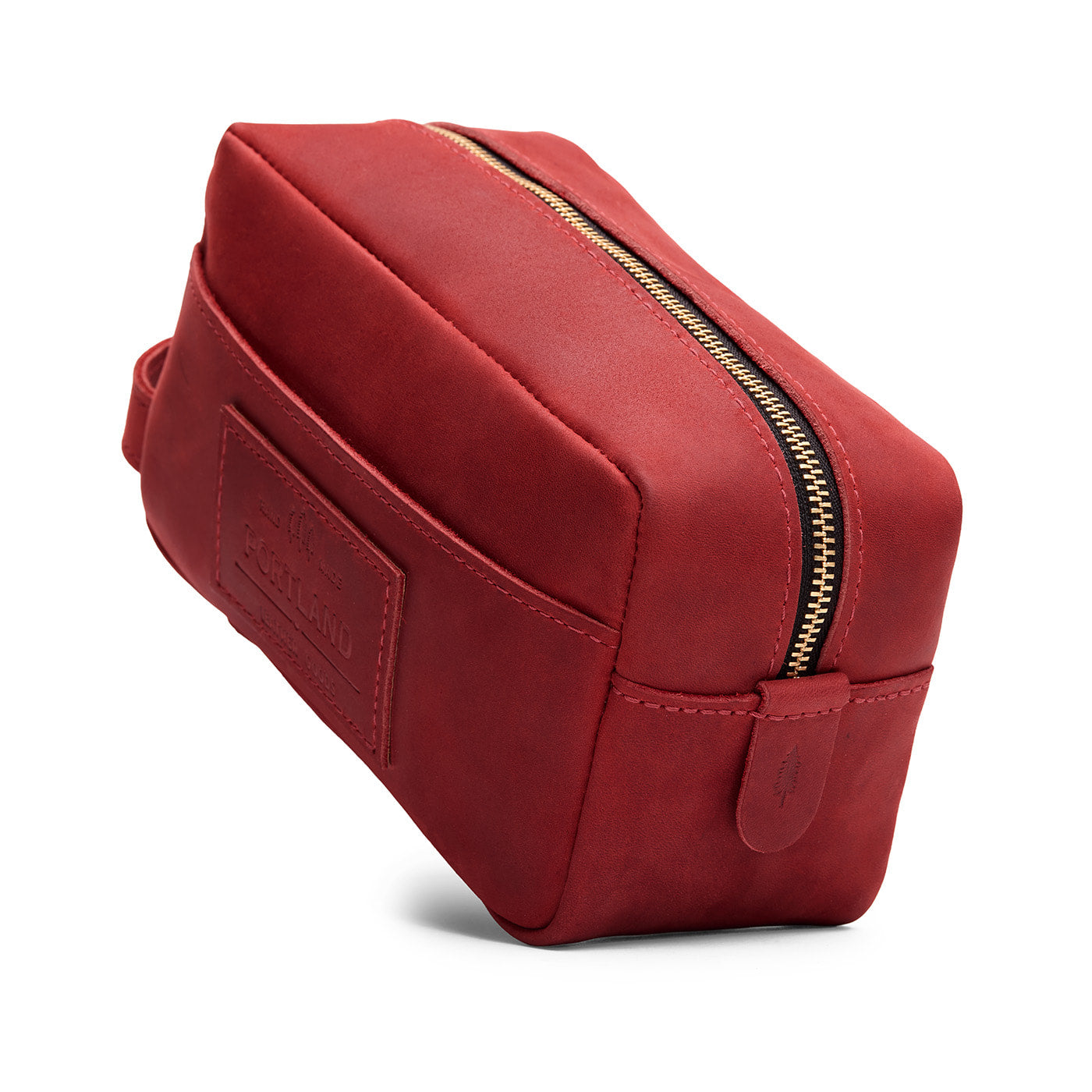 Phoenix | Large rectangular leather dopp kit