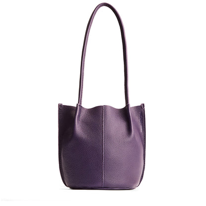 Empire*Small | Petite bucket shaped tote bag with matching leather handles