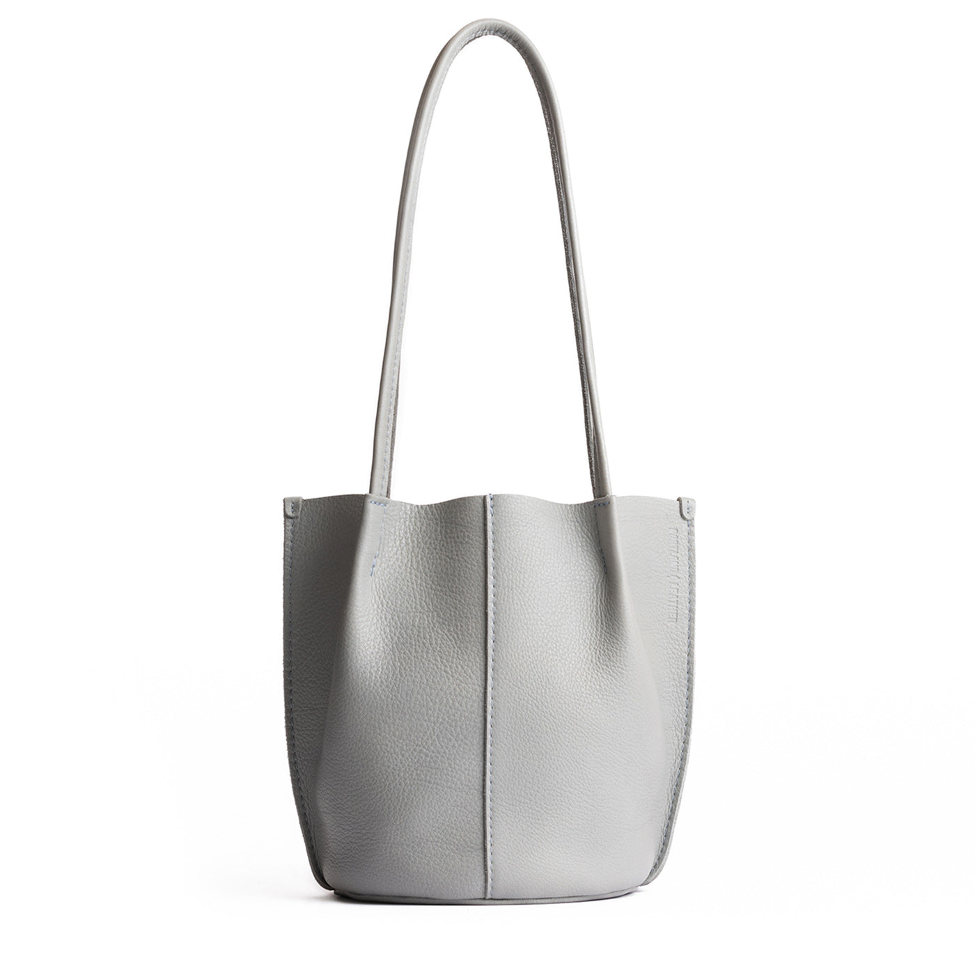 Nimbus*Small | Petite bucket shaped tote bag with matching leather handles