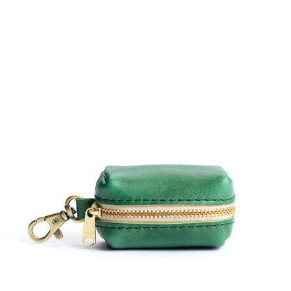 All Color: Cowboy Mint | Leather small keychain pouch