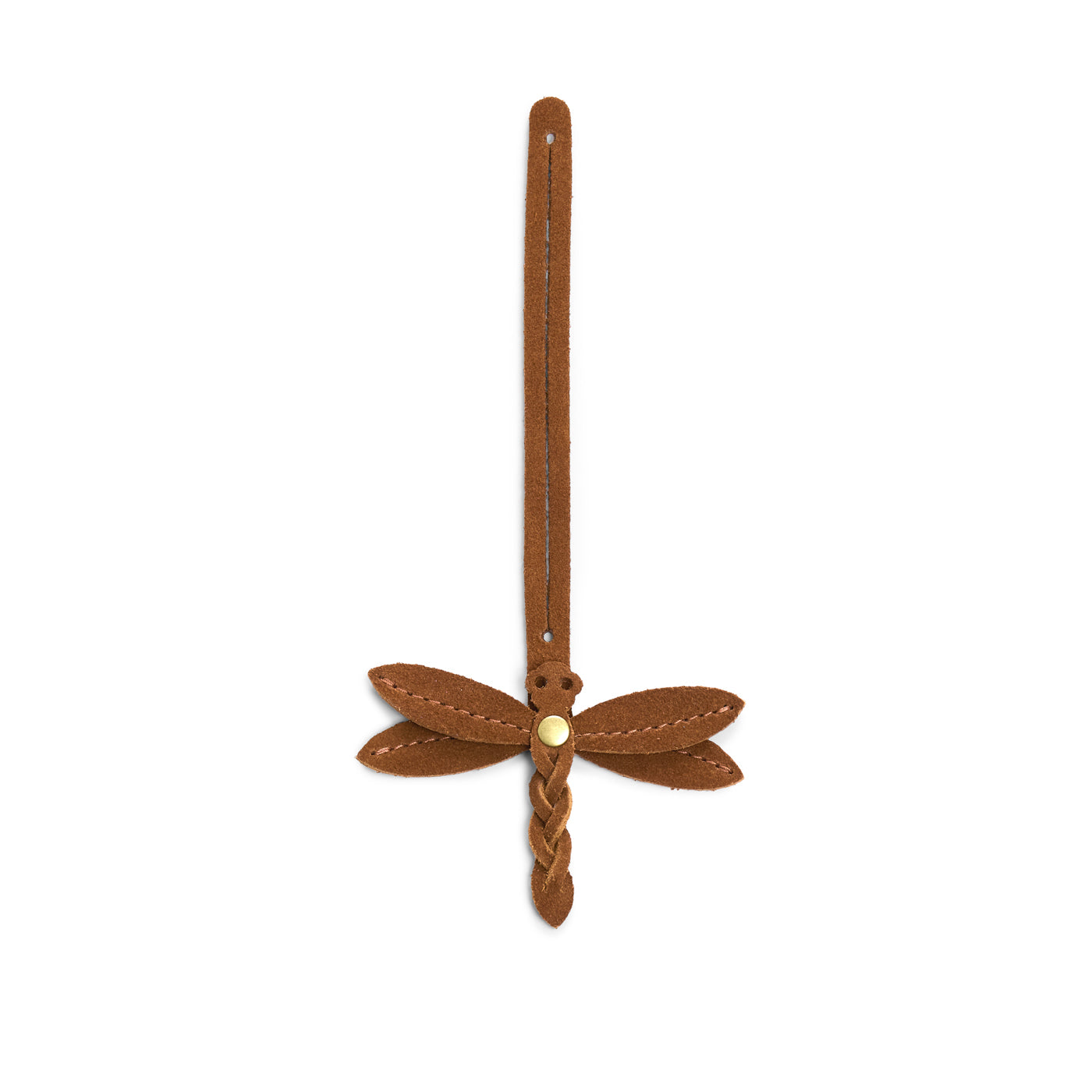 Jackson | Dragonfly shaped leather charm tassel