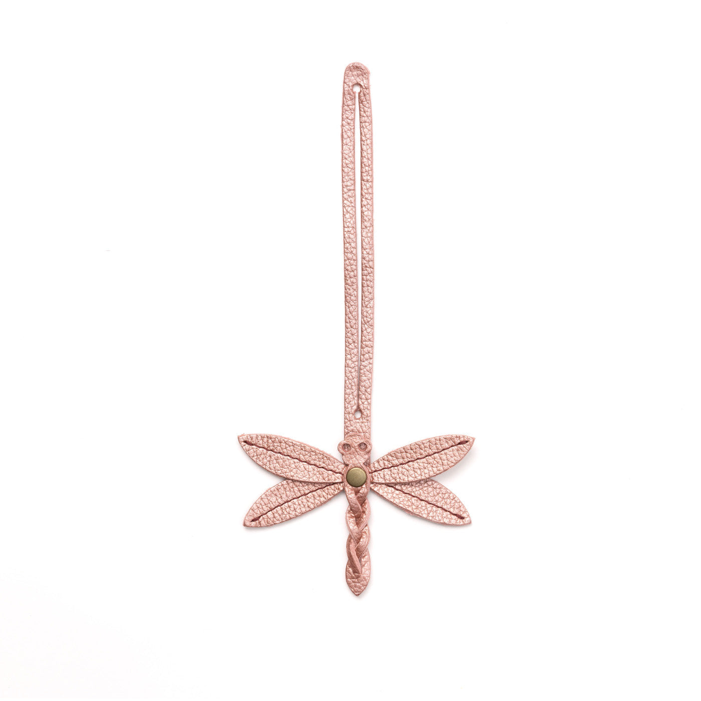 Supernova | Dragonfly shaped leather charm tassel
