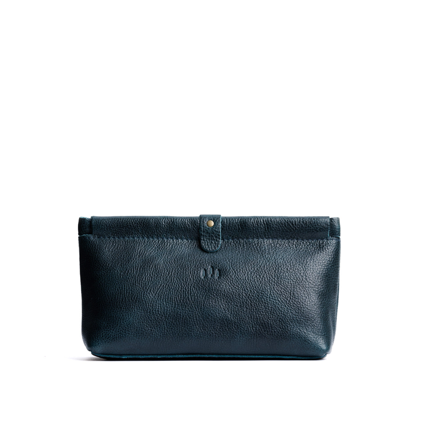 Boreal | Leather pouch with frame top closure and leather pull tab