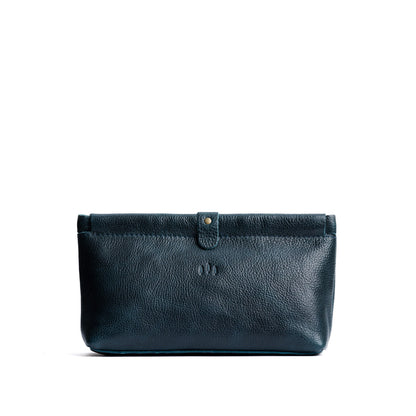 Boreal | Leather pouch with frame top closure and leather pull tab