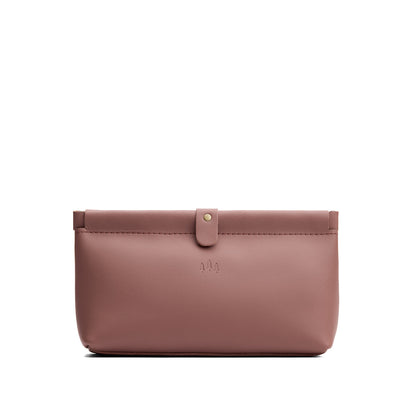 Sunkissed | Leather pouch with frame top closure and leather pull tab
