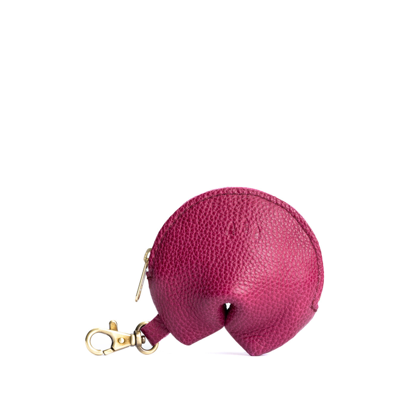 Cosmo | Leather fortune cookie shaped keychain pouch