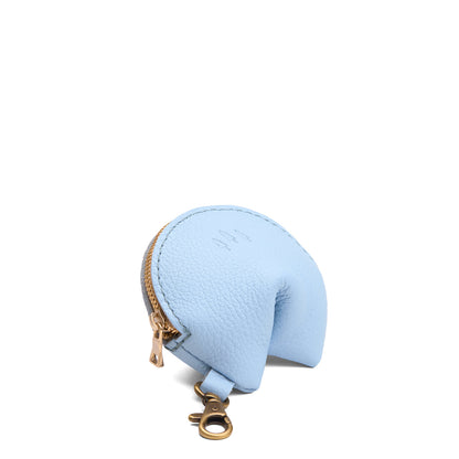 Skyway | Leather fortune cookie shaped keychain pouch