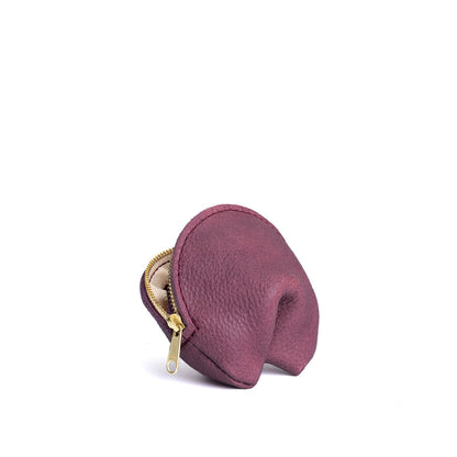 Kyoto | Leather fortune cookie shaped pouch