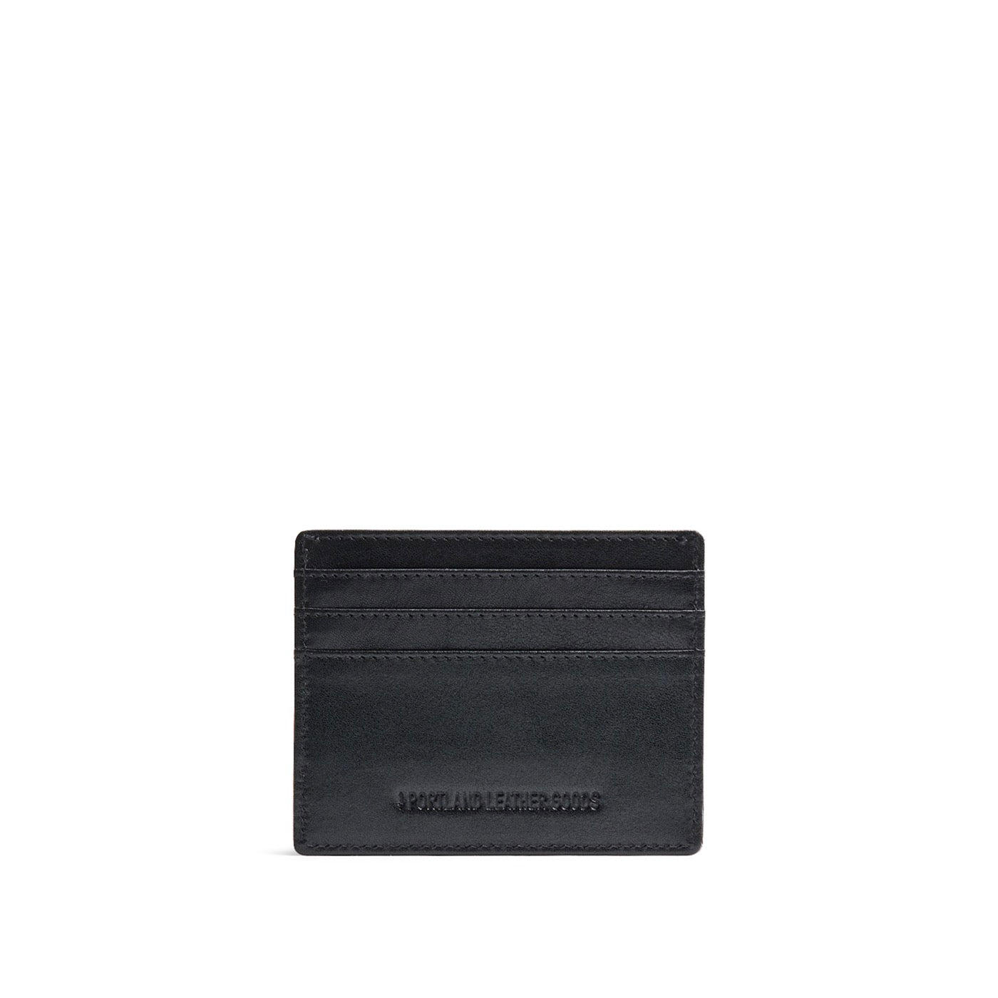 Black Rock*Deluxe | Leather card holder on white background