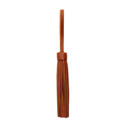 Chestnut*Jumbo | Fringed leather tassel with leather loop