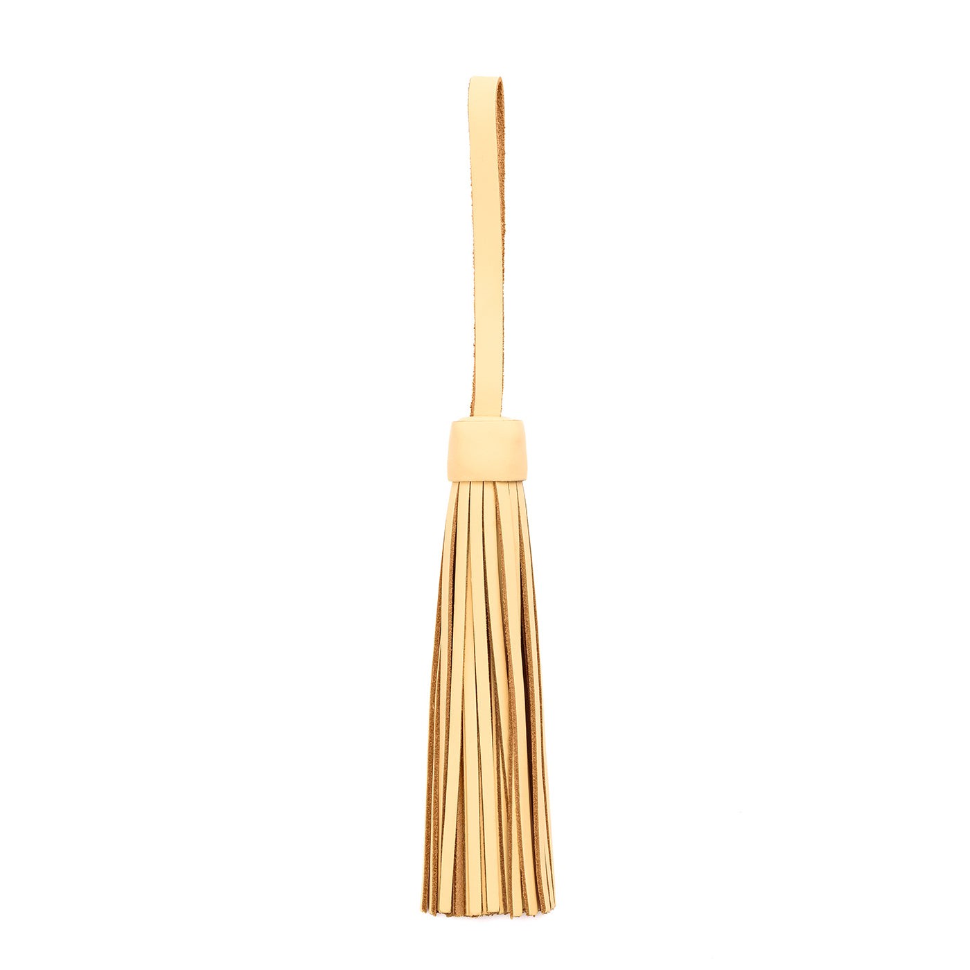 Vanilla*Jumbo | Fringed leather tassel with leather loop