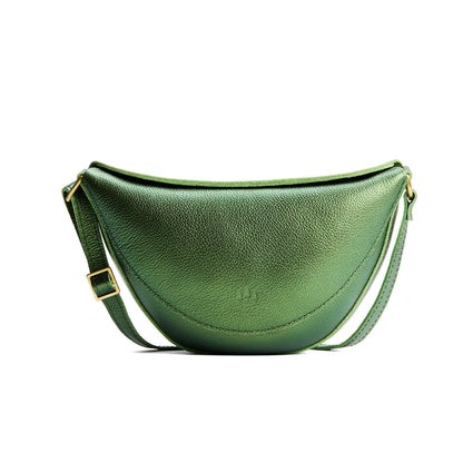 Metallic Greench*Medium | Half circle shaped sling bag