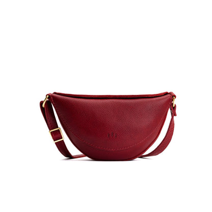 Chili Red*Small | Petite half circle shaped sling bag