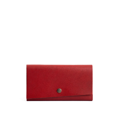 Ruby | Leather wallet with snap closure
