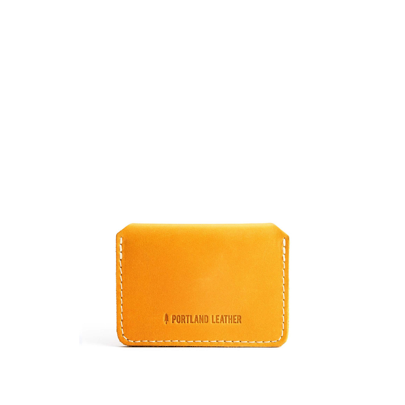 Sunflower | Small leather wallet with snap closure