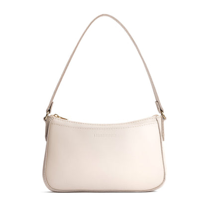 Bone*Small | Petite bean shaped shoulder bag with a zipper closure