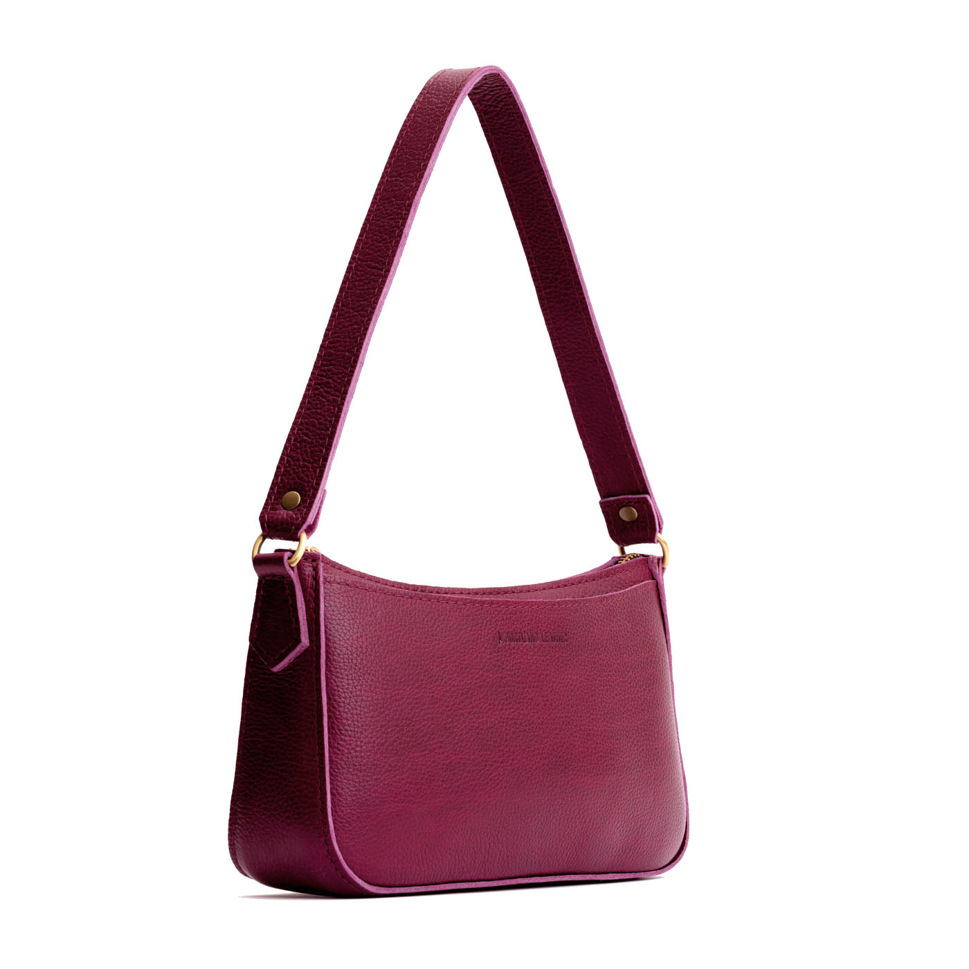Orchid*Small | Petite bean shaped shoulder bag with a zipper closure