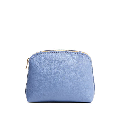 Aster*Classic | Compact leather pouch with top zipper