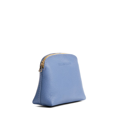 Aster*Classic | Compact leather pouch with top zipper