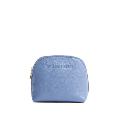 Aster*Mini | Compact leather pouch with top zipper