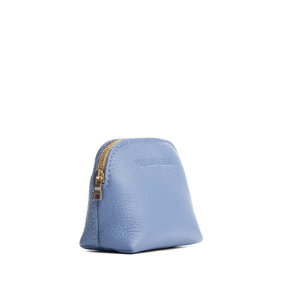 Aster*Mini | Compact leather pouch with top zipper